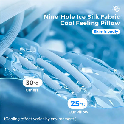 Premium Cooling Memory Foam Pillow – Ergonomic Neck Support Pillow Designed for All Sleep Positions